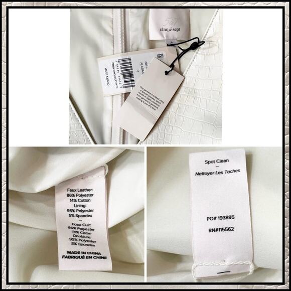 Cinq a Sept Abytha Belted Faux Leather Minidress
Alabaster SZ 8 $395 - Picture 14 of 15